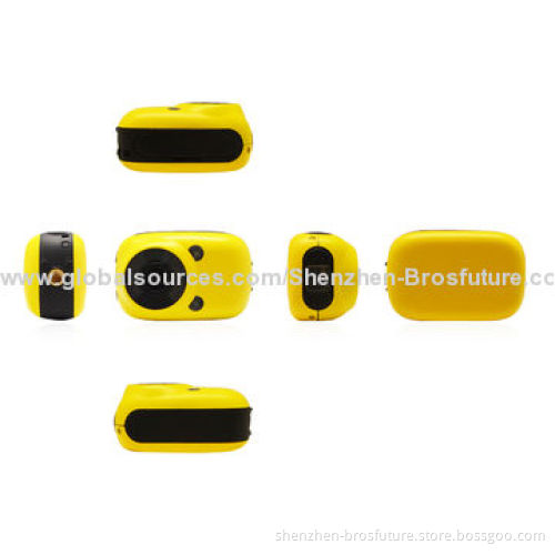 Sports Video Camera, Supports 1,080P Full HD, 30m Waterproof with Good QualityNew